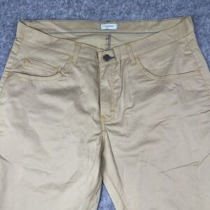 Tom James Holland & Sherry  Blue Delta Chino Pants Men's 36x27 Khaki Made In USA